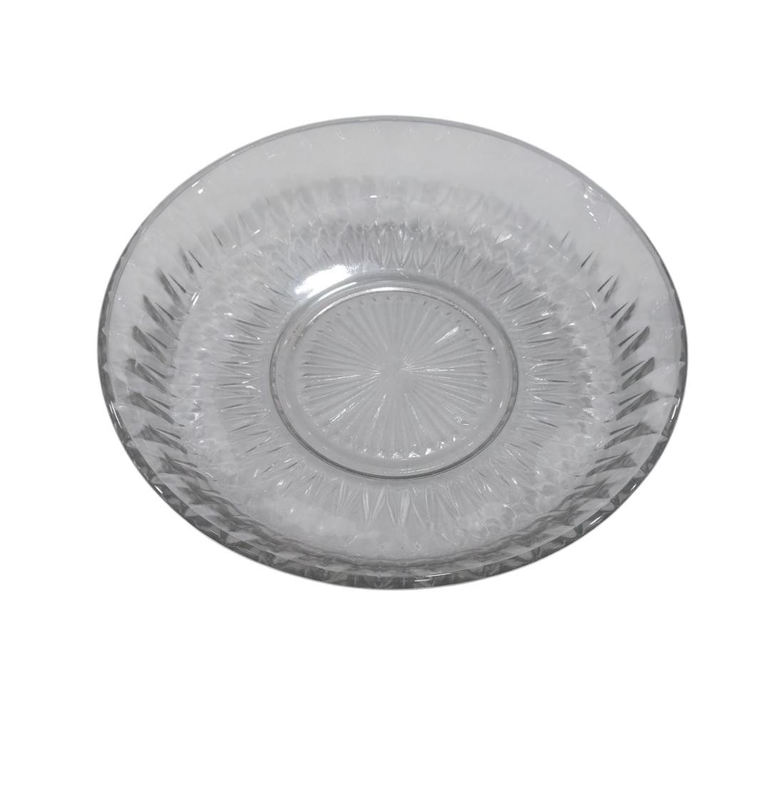 PLATO VIDRIO PARA TORTA LABRADO