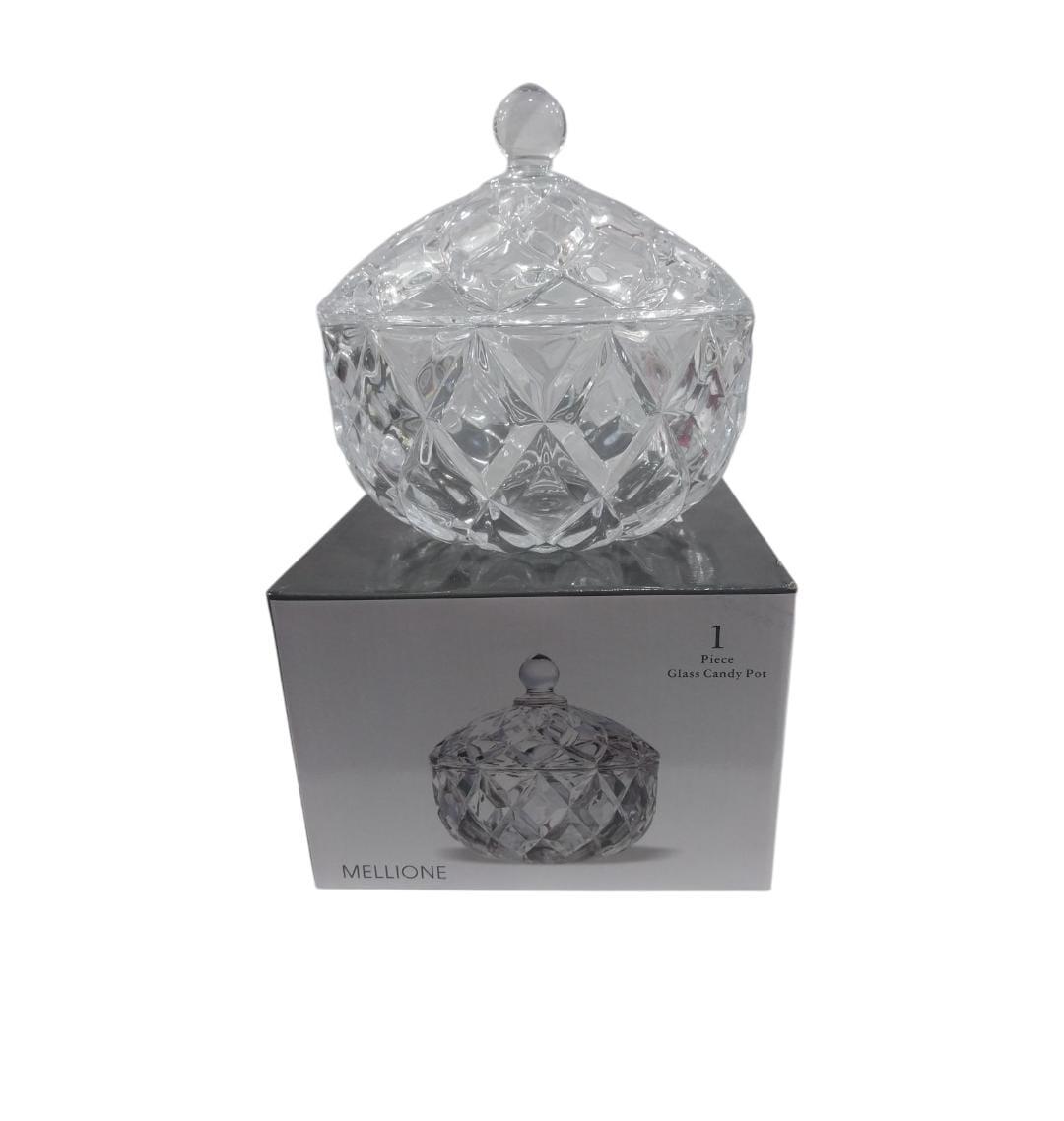 CARAMELERA/BOMBONERA VIDRIO EN CAJA 20CM