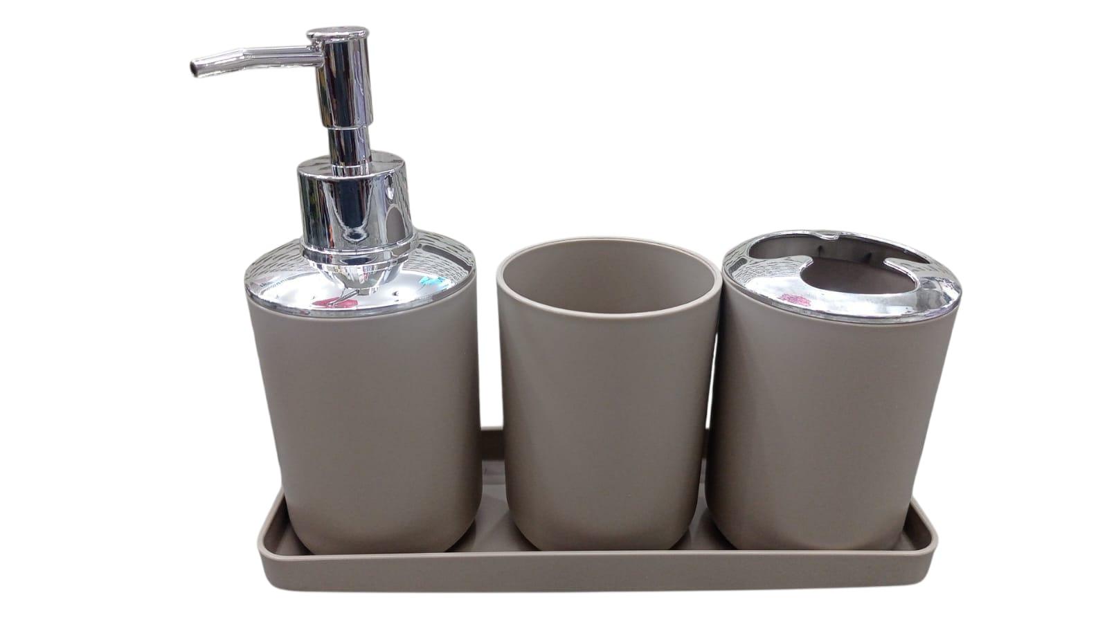 SET BAÑO PLASTICO 4PCS EN CAJA